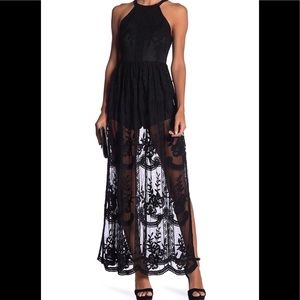Lace Halter Maxi